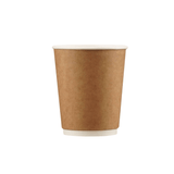 500 Pieces 8 Oz Kraft Double Wall Paper Cups